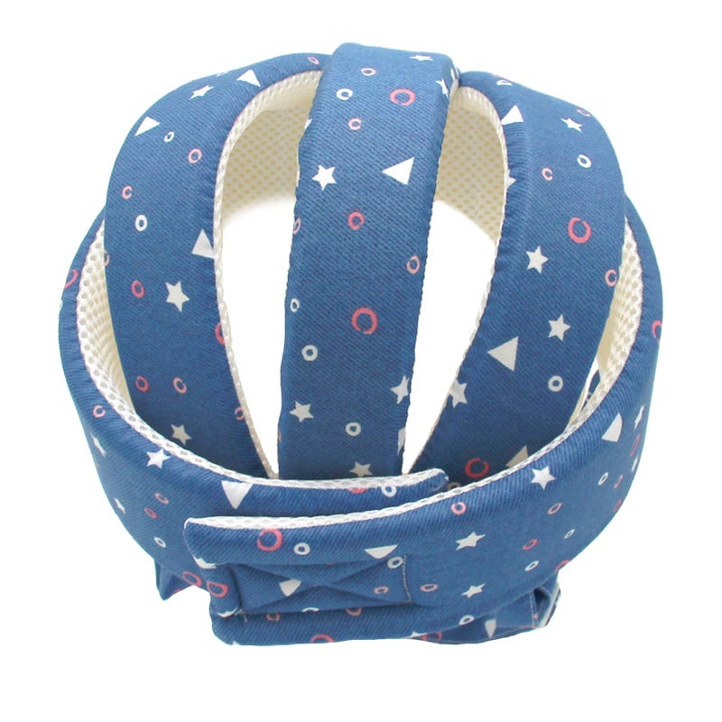 Ocanoiy Baby Safety Helmet Toddler Children Headguard Infant Head Cushion Protective Harnesses Cap Soft Adjustable Kid Safety Hat Head Protector (Starry Blue) - Image 5